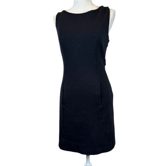 Laundry by Design Black Sleeveless Button Back Dress Stretch Black Size 6 - Picture 1 of 10